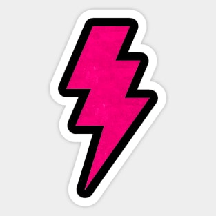 Lightning Bolt pink Sticker